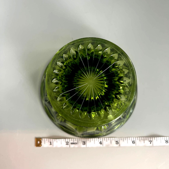 Vintage Green Glass Candy Dish - Picture 3 of 6